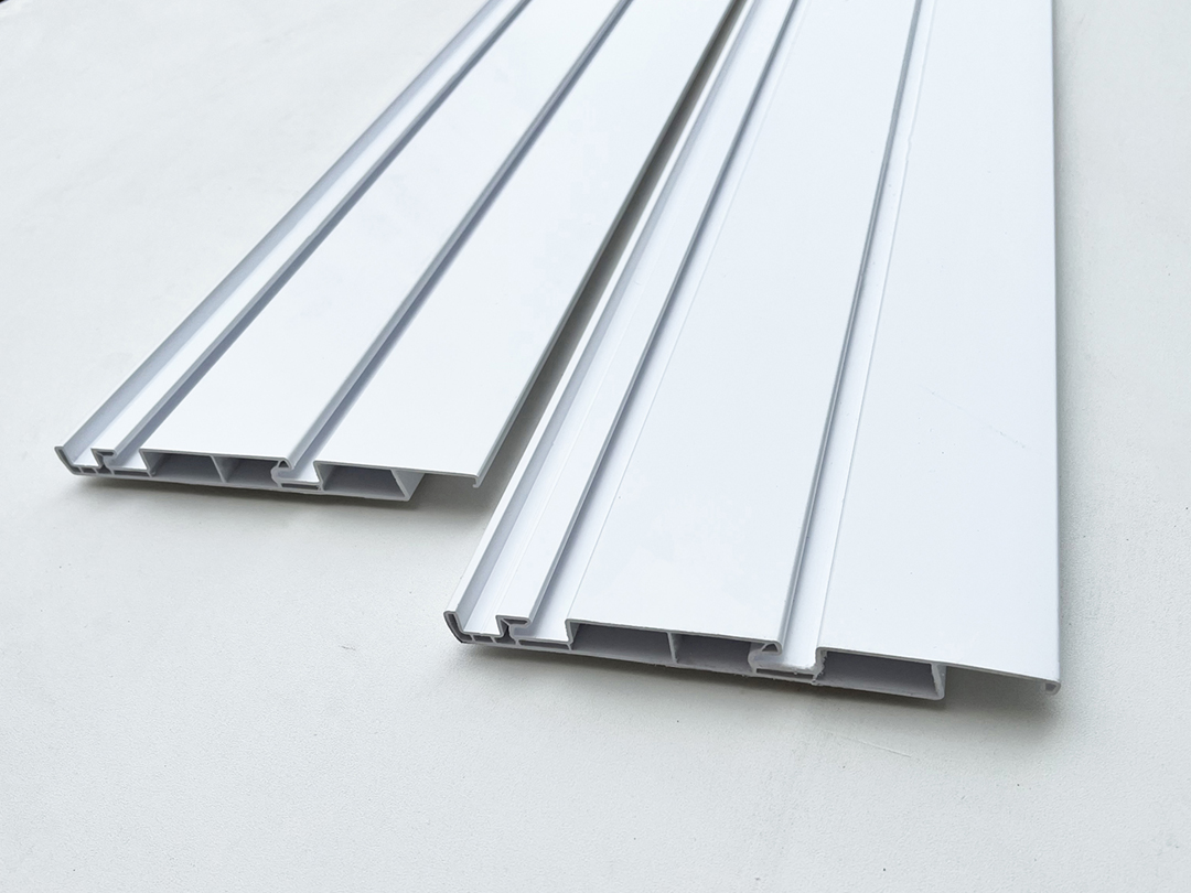 8' EZ Slatwall® PVC Interlocking Liner Panel - Ultra White