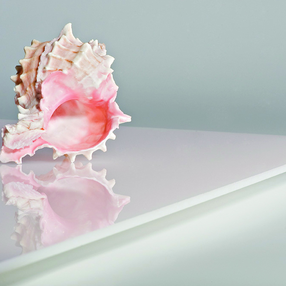 Gloss acrylic sheets for decorative shelving