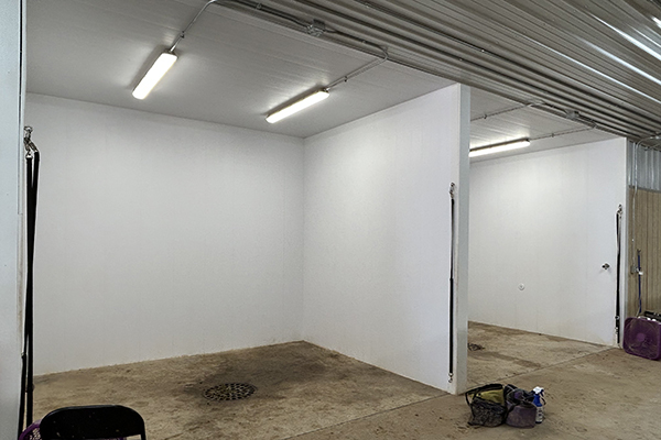 Horse Barn Wash Bay Walls and Ceiling, White EZ Liner® PVC Panels