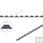 3 foot horizontal greca foam closure strip