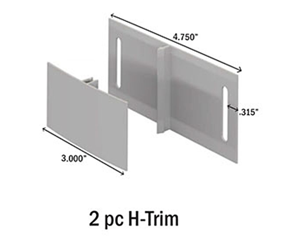 ez liner 2 piece H trim