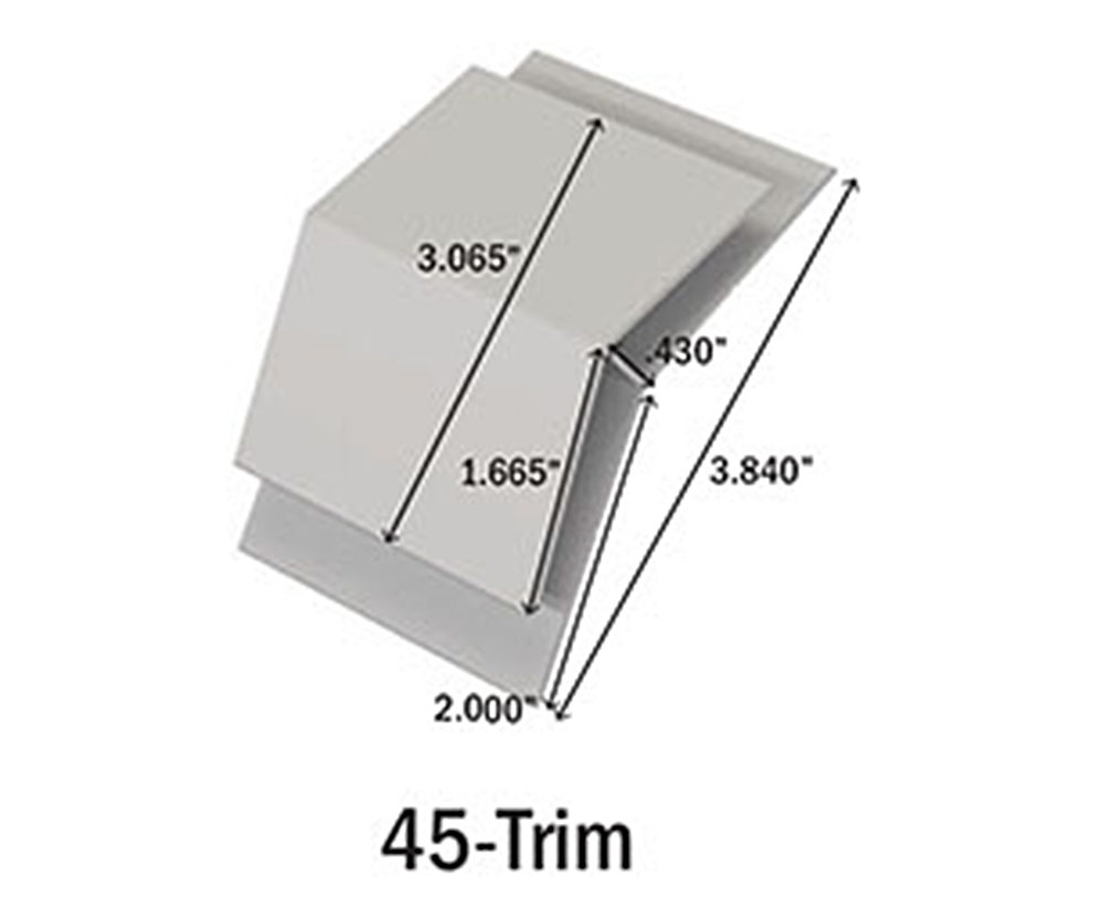 ez liner 45 trim piece