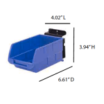 ez slatwall small plastic bin dimensions
