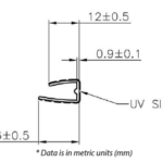 6mm polycarbonate u profile