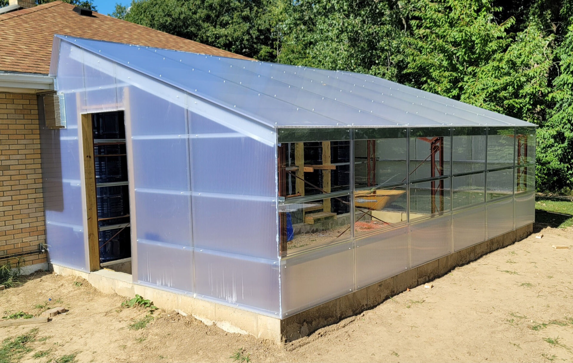 Residential Lean-To Greenhouse
