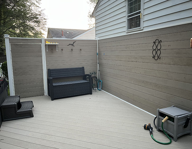 Low Maintenance Deck Wall
