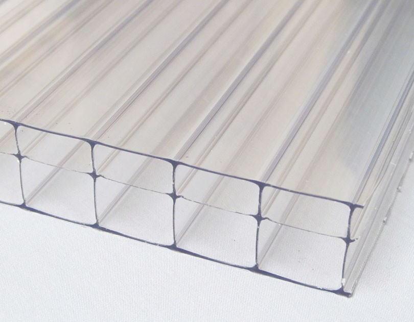 25mm Triple Wall CoverLite® Polycarbonate Panel with 2 Sided UV - Clear