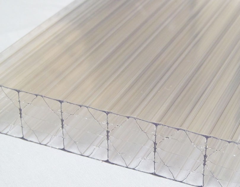 25mm 5 Wall X Structure THERMOCLEAR™ Plus Polycarbonate Panel with 2 Sided UV - Clear