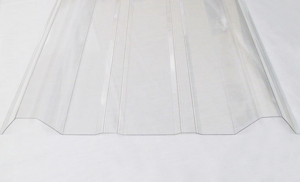 CoverLite® MR12 Corrugated Polycarbonate .8mm - Clear