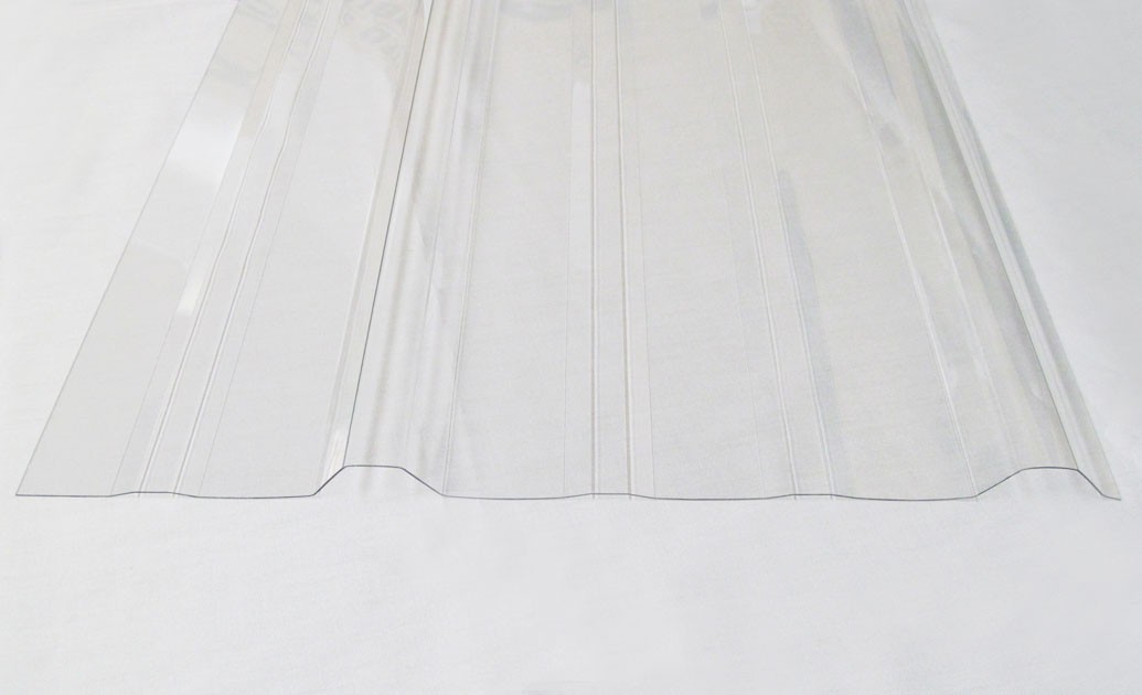 CoverLite® MR9 Flat Corrugated Polycarbonate .8mm - Clear