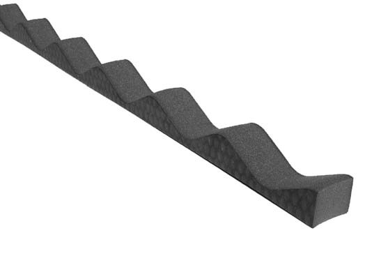 Horizontal Foam Wave Closure Strip (5 pieces)